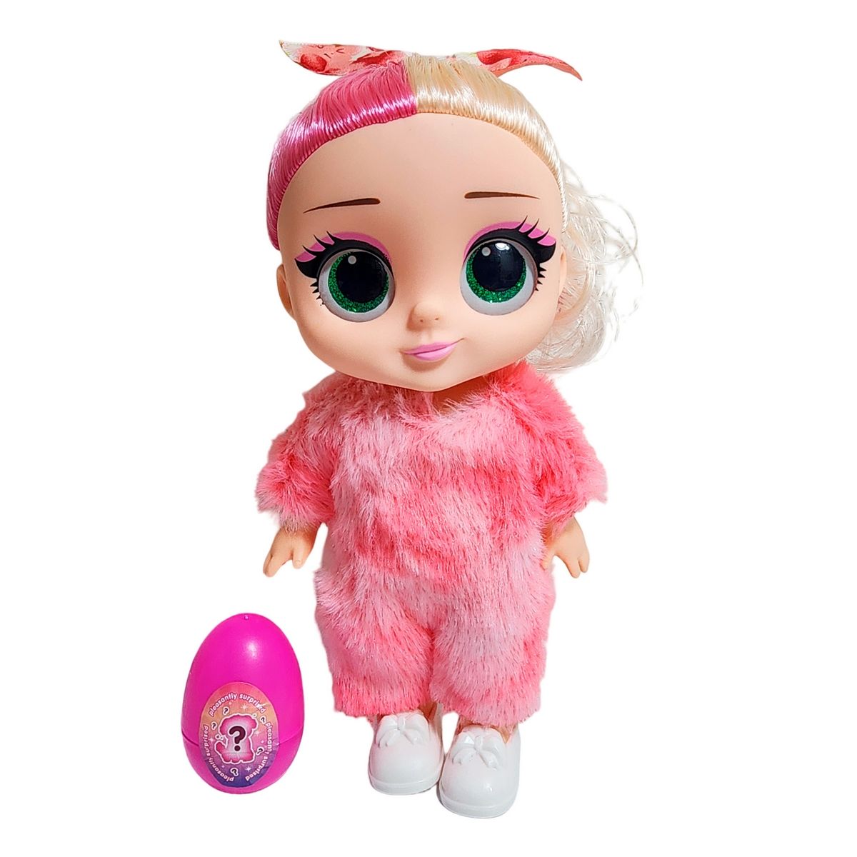 GENERICO - Muñeca Bebe Pijama Peluche Fashion + Mascota Juguete