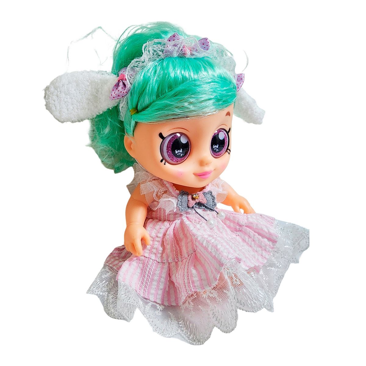 GENERICO - Muñeca Ojos Expresivos Con Vestido Juguete Interactivo Niñas