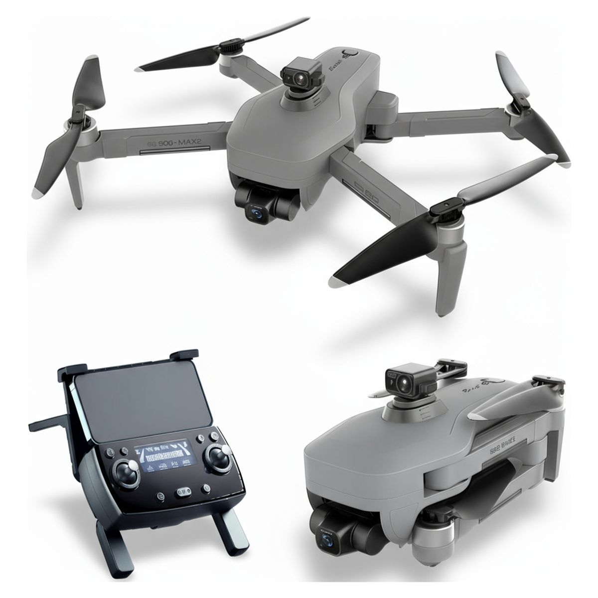 GENERICO - Dron 4k Sg906 Max2 Con Estabilizador 3 Ejes Gps Y 4 Km - 2 baterias