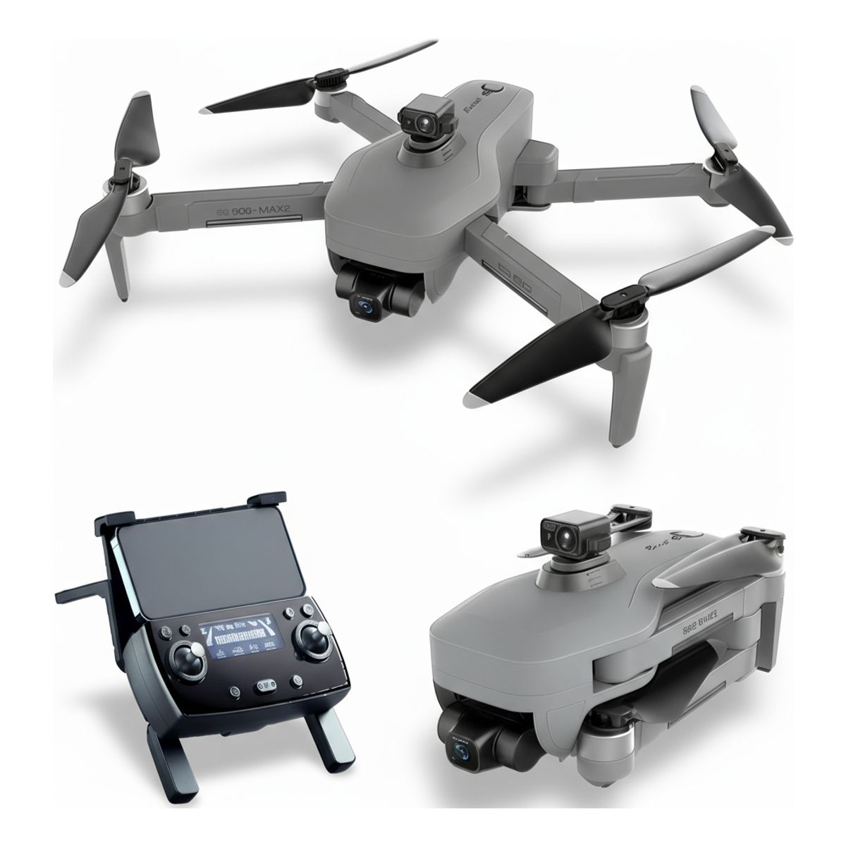 GENERICO - Dron 4k Sg906 Max2 Con Estabilizador 3 Ejes Gps Y 4 Km - 2 baterias