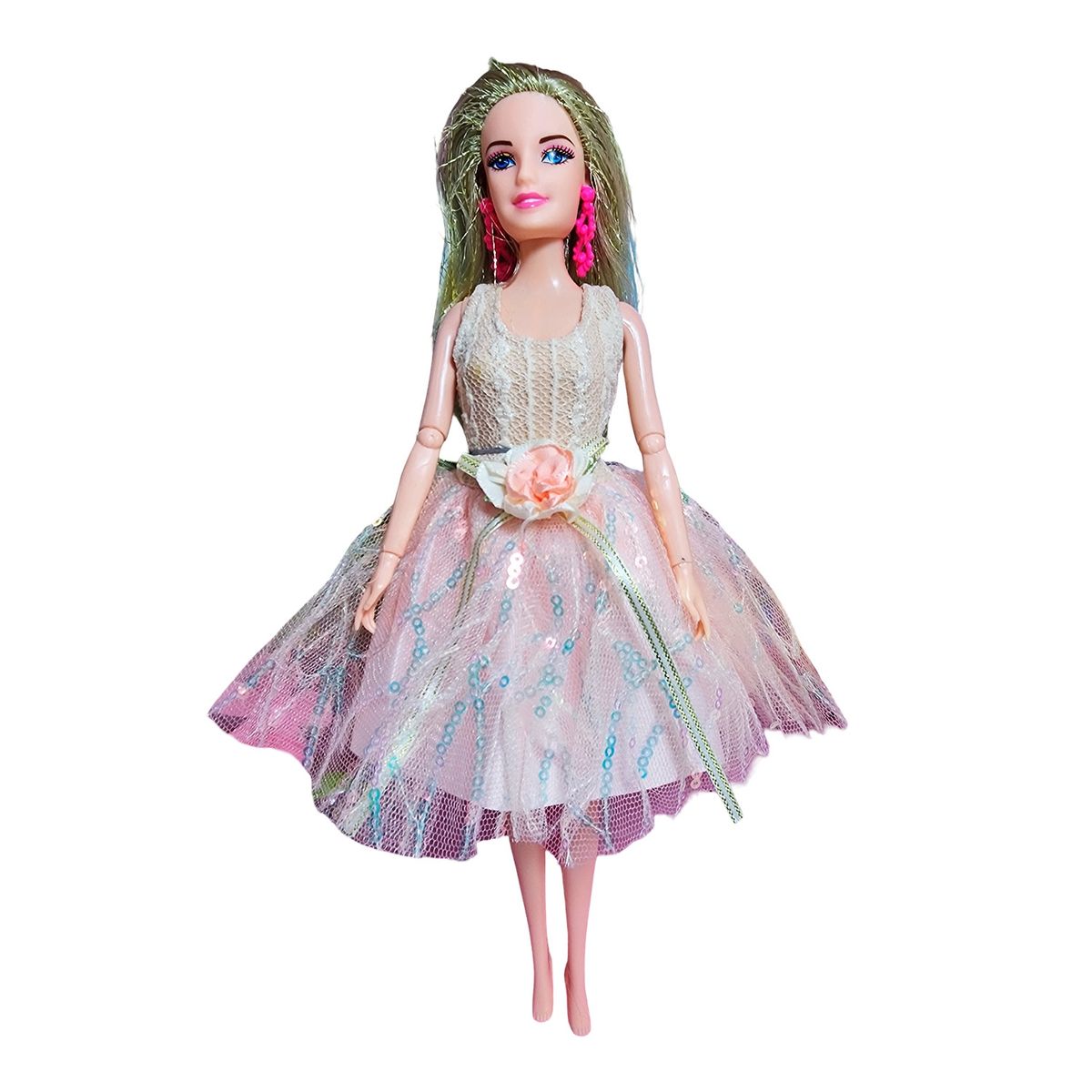 GENERICO - Muñeca Princesa Con Vestido Elegante Mascota Y Accesorios