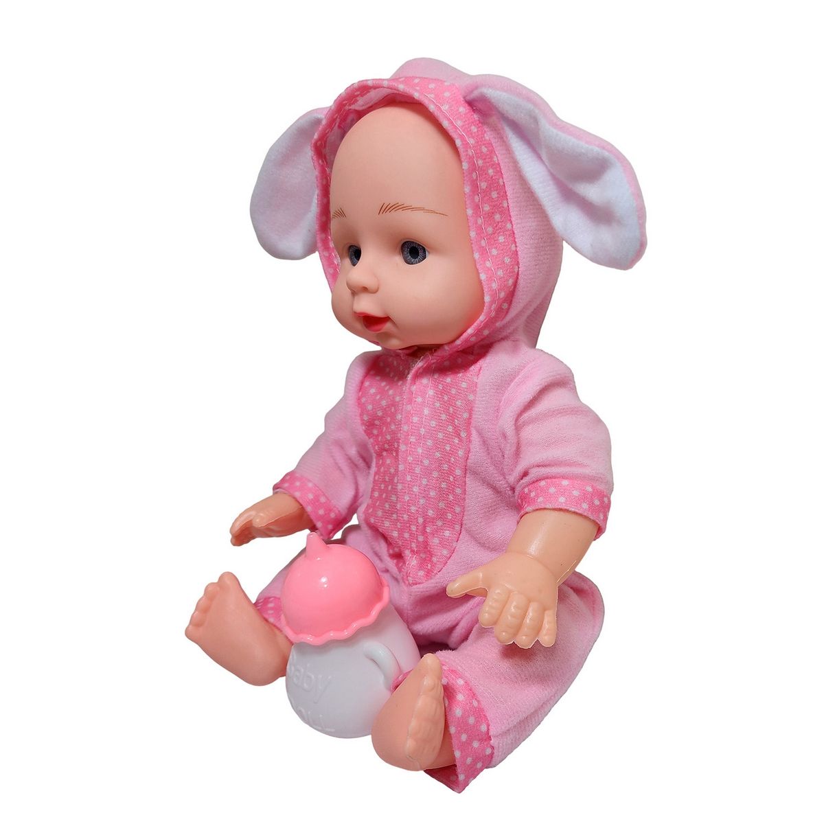 GENERICO - Muñeco Bebe Con Pijama De Animal + Tetero Juguete Niña