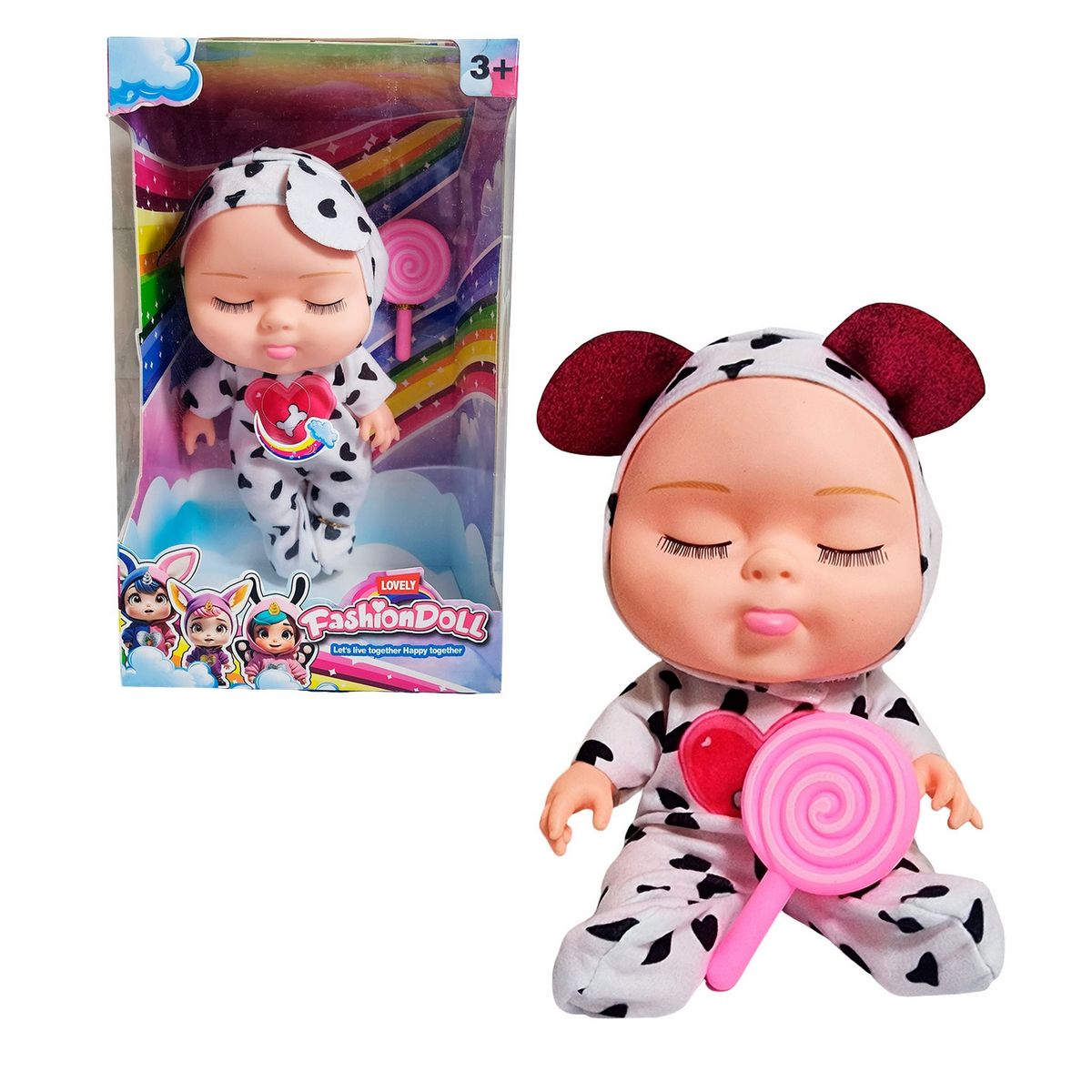 GENERICO - Muñeco Bebe Dormilon Bebote Con Paleta De Juguete Niñas