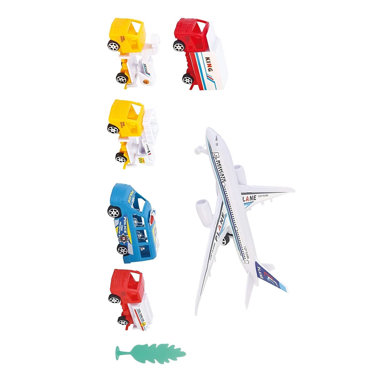 GENERICO - Avion Camiones Transporte Gruas Juguete Aeropuerto