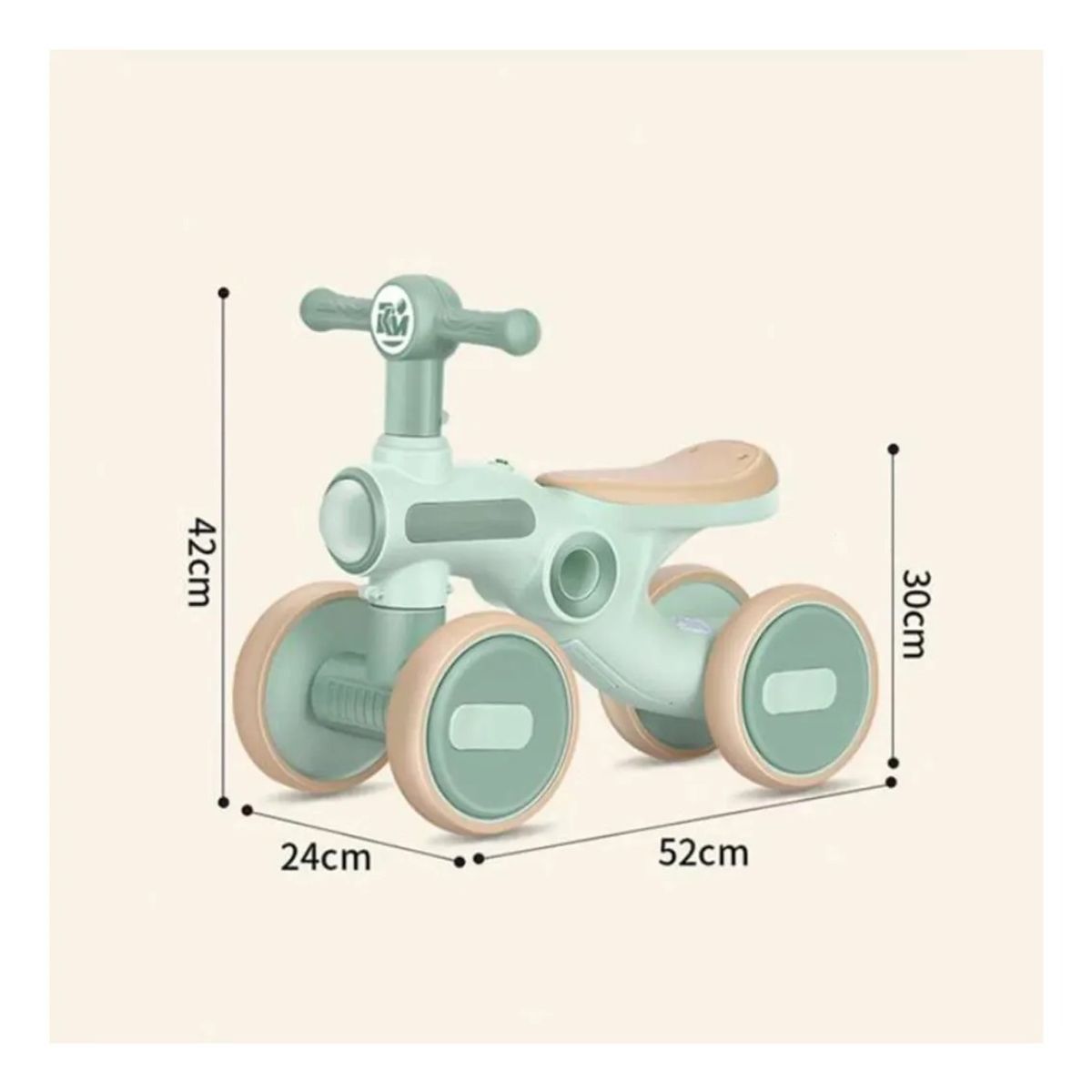 AMERICAN GENERICS - Triciclo Infantil Mini Rider con Luces y Música Verde