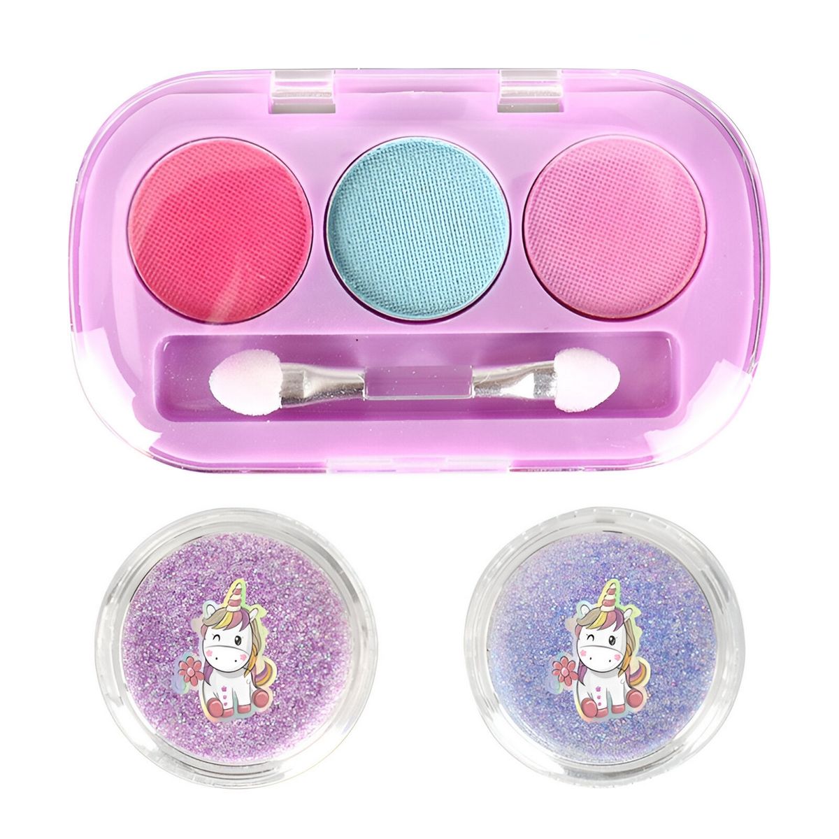 GENERICO - Maleta Kit Unicornio Maquillaje Para Niñas Juguete Esmaltes