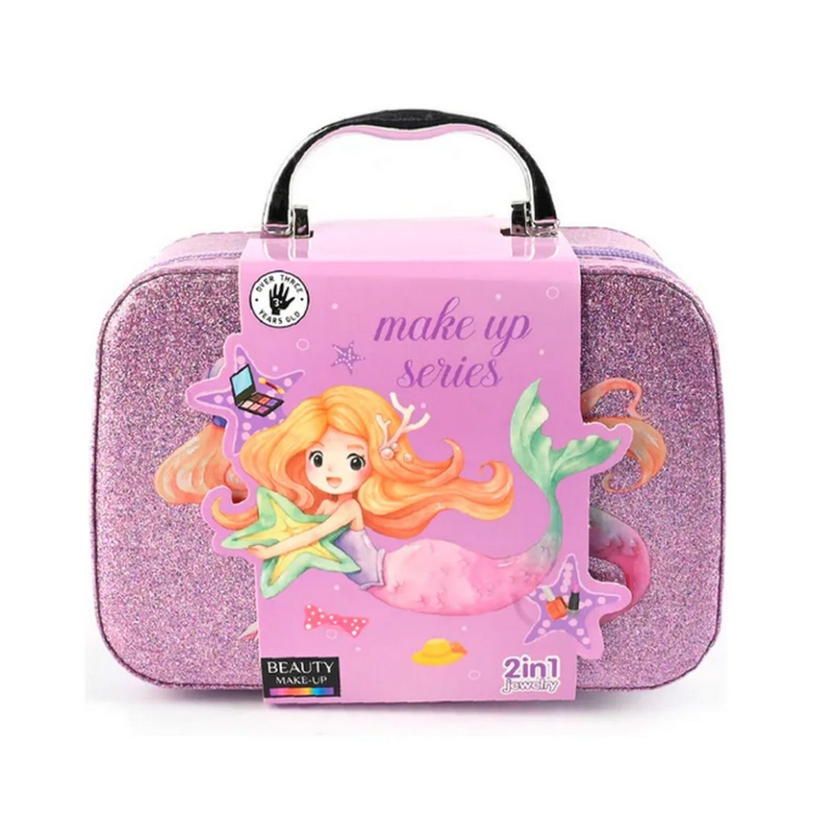 GENERICO - Maleta Kit Sirena De Maquillaje Para Niñas Juguete Esmaltes