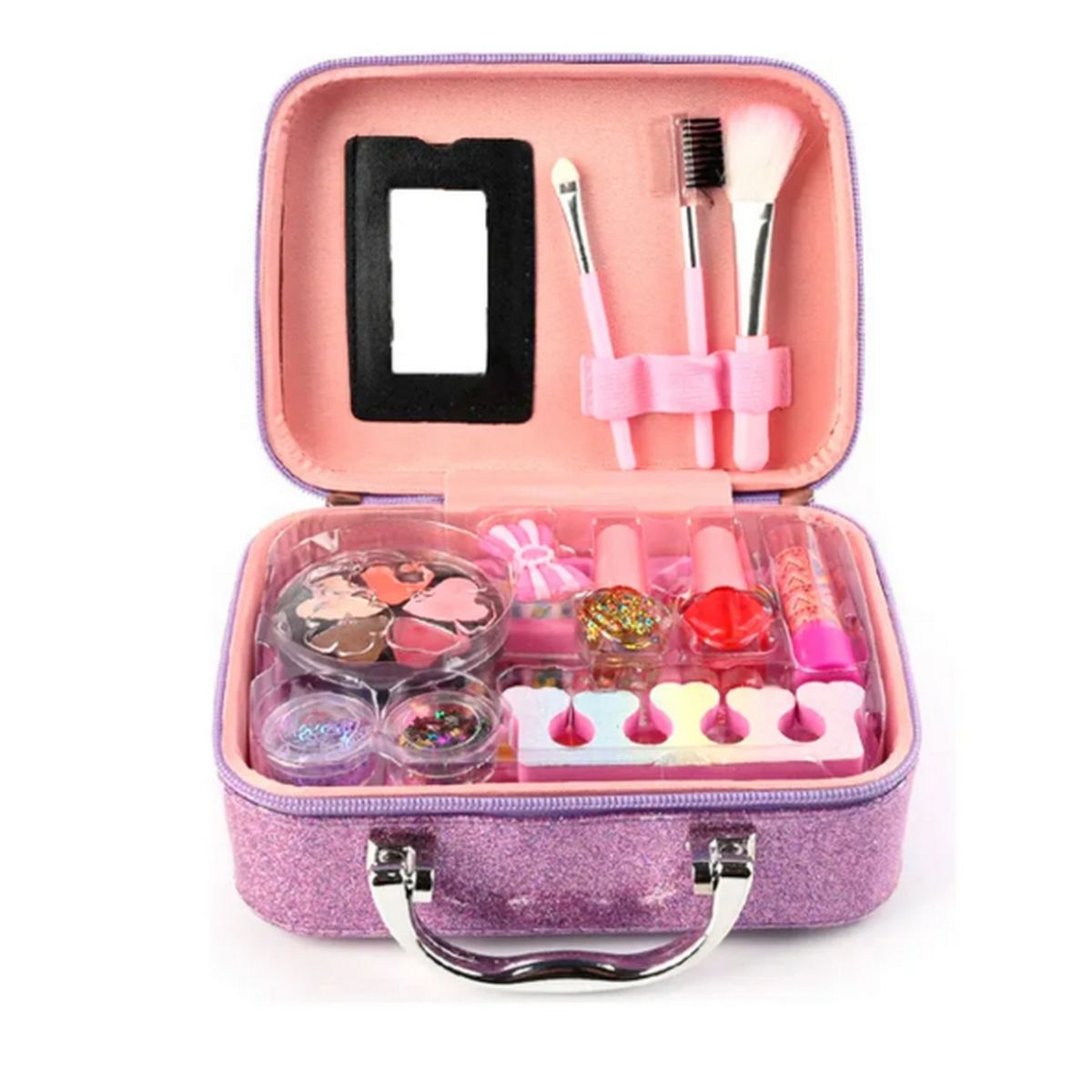GENERICO - Maleta Kit Sirena De Maquillaje Para Niñas Juguete Esmaltes