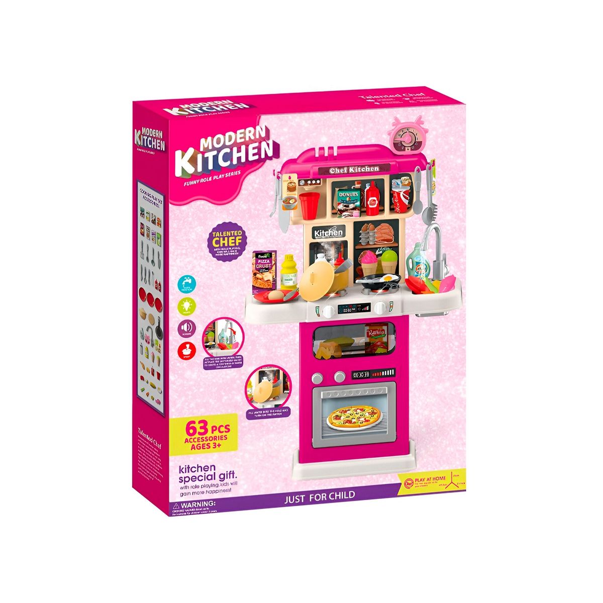 GENERICO - Cocina Juguete Interactiva Utencilios Comida De Juguete