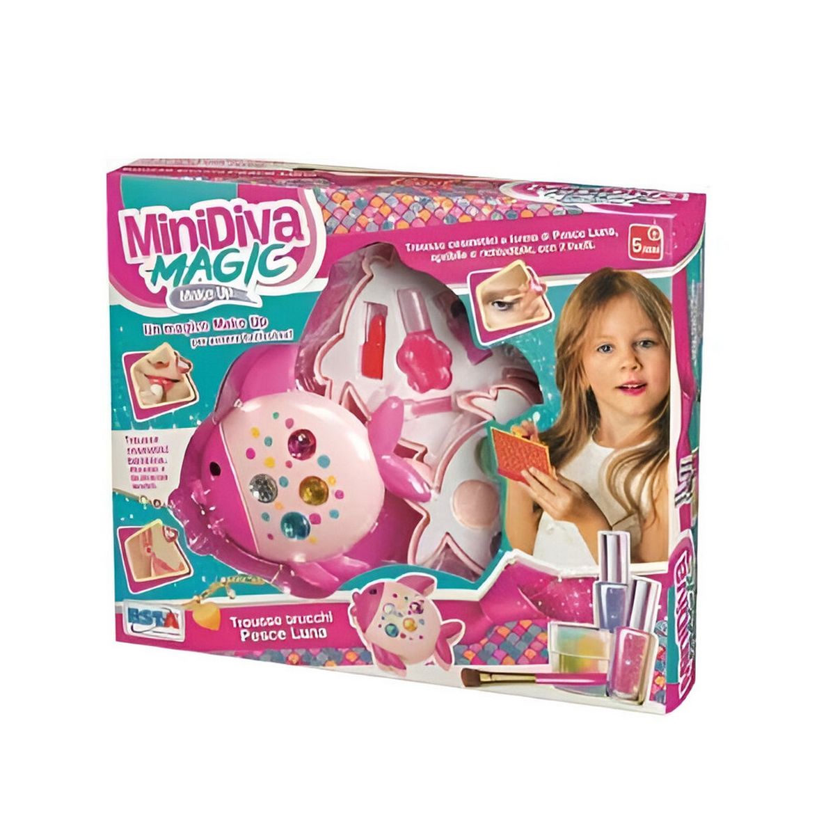 GENERICO - Kit De Maquillaje Niñas Juguete Princesas Figura Pez