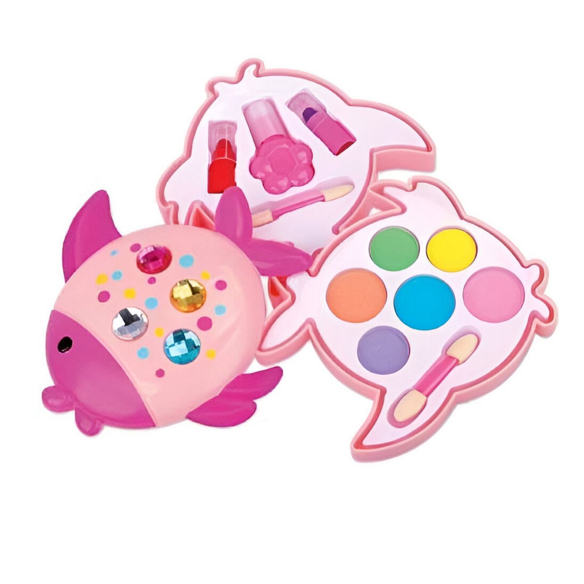 GENERICO - Kit De Maquillaje Niñas Juguete Princesas Figura Pez