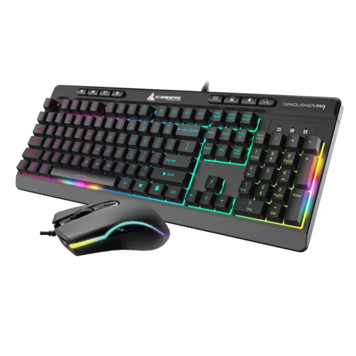 ICEBERG - Combo Gamer Iceberg Demolisher Mk1 Teclado Y Mouse