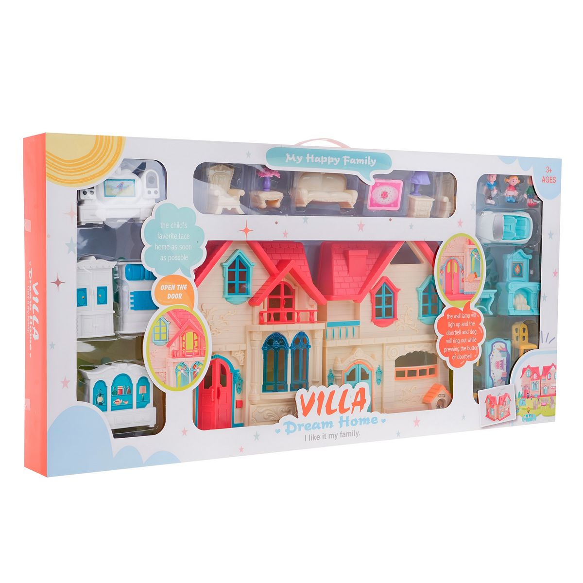 GENERICO - Casa Castillo Muñecas Muebles Interactiva Juguete Niñas