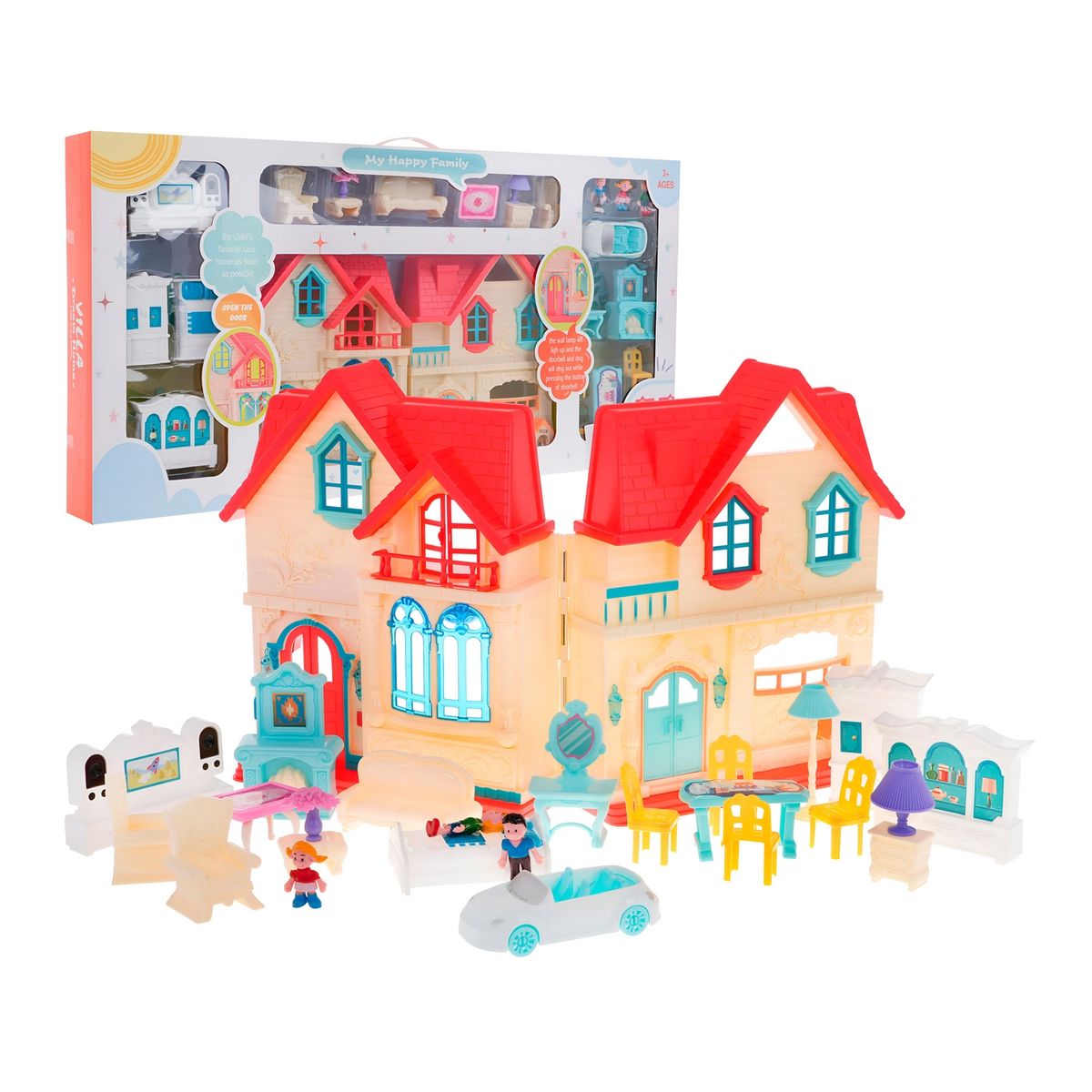 GENERICO - Casa Castillo Muñecas Muebles Interactiva Juguete Niñas