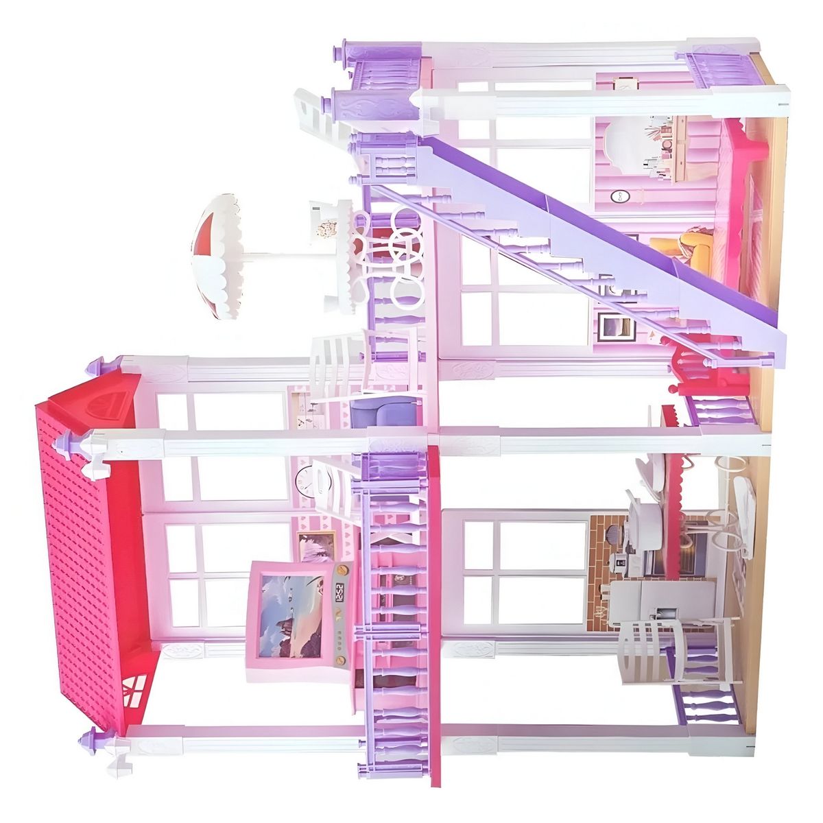 GENERICO - Casa Para Muñecas Con Muebles Interactiva Juguete Niñas