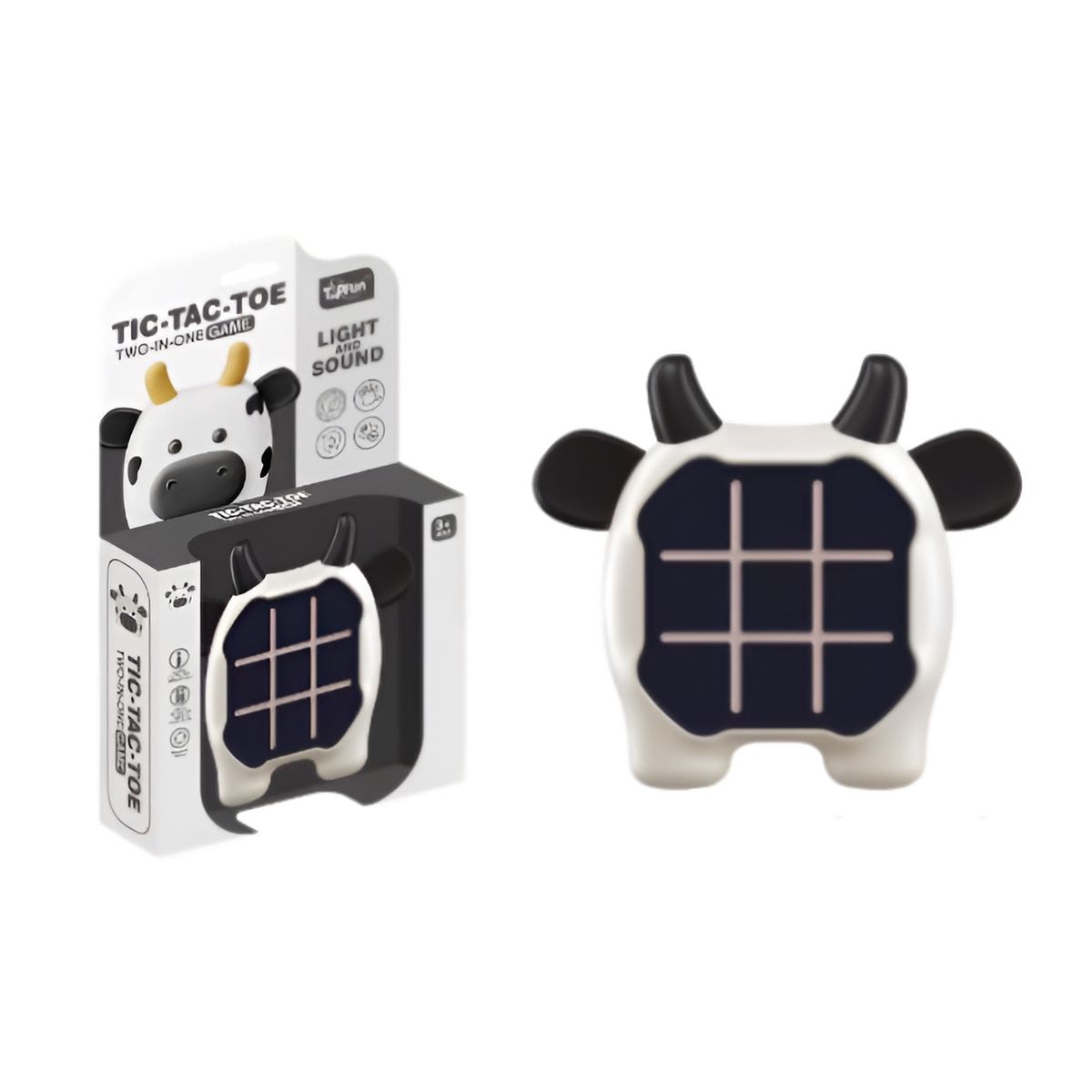 GENERICO - Juego De Mesa Triqui Tic Tact 2 En 1 Vaca Estrategia