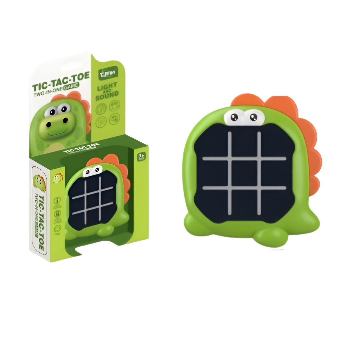 GENERICO - Juego De Mesa Triqui Tic Tact 2 En 1 Dinosaurio Estrategia
