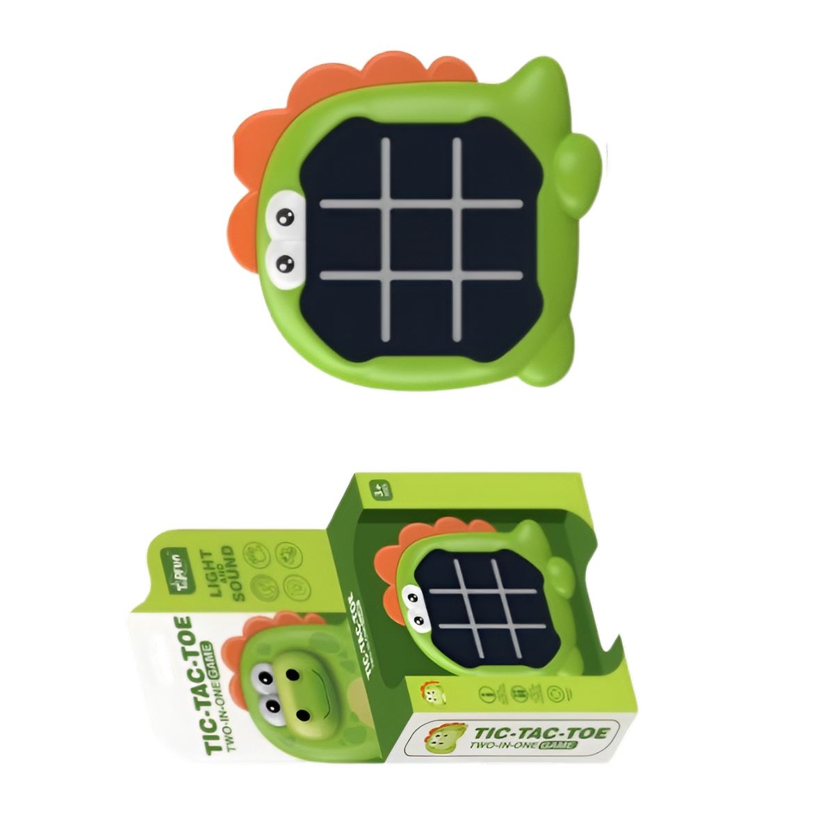 GENERICO - Juego De Mesa Triqui Tic Tact 2 En 1 Dinosaurio Estrategia