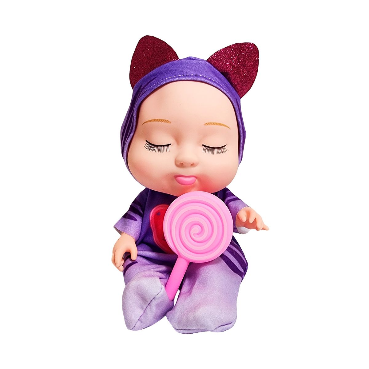 GENERICO - Muñeco Bebe Dormilon Bebote Con Paleta De Juguete Niñas