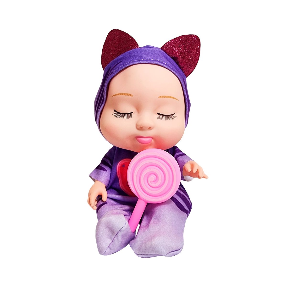 GENERICO - Muñeco Bebe Dormilon Bebote Con Paleta De Juguete Niñas