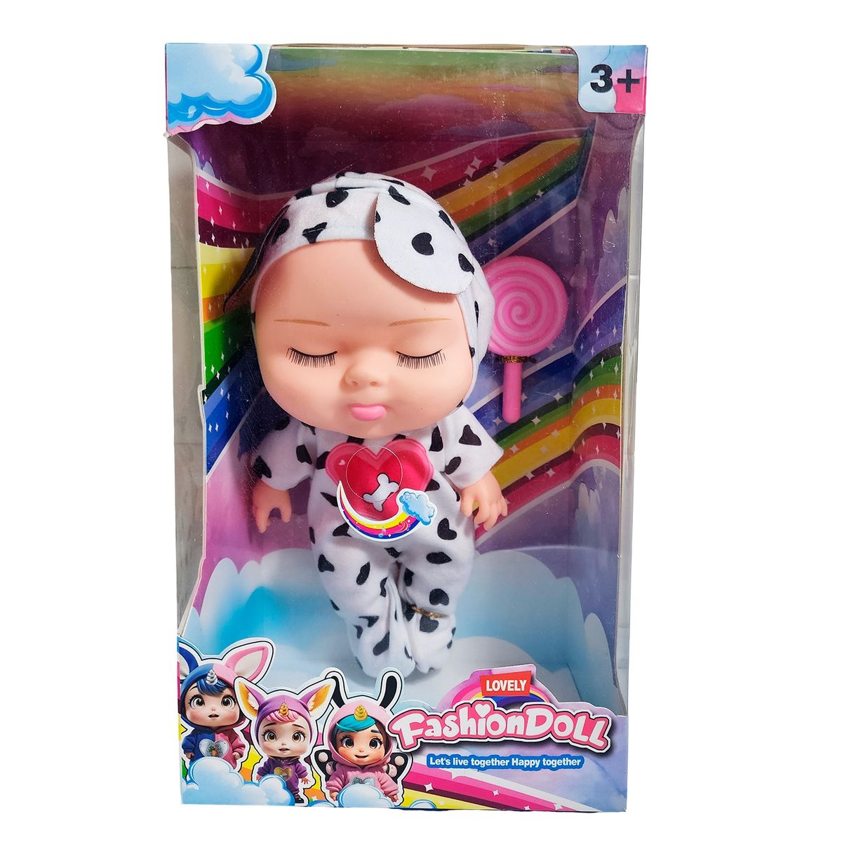 GENERICO - Muñeco Bebe Dormilon Bebote Con Paleta De Juguete Niñas