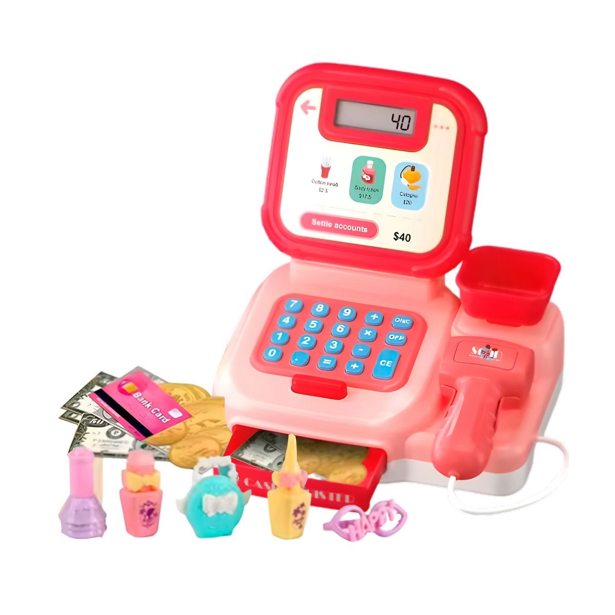 GENERICO - Caja Registradora Simulacion Juguete Interactivo Niñas