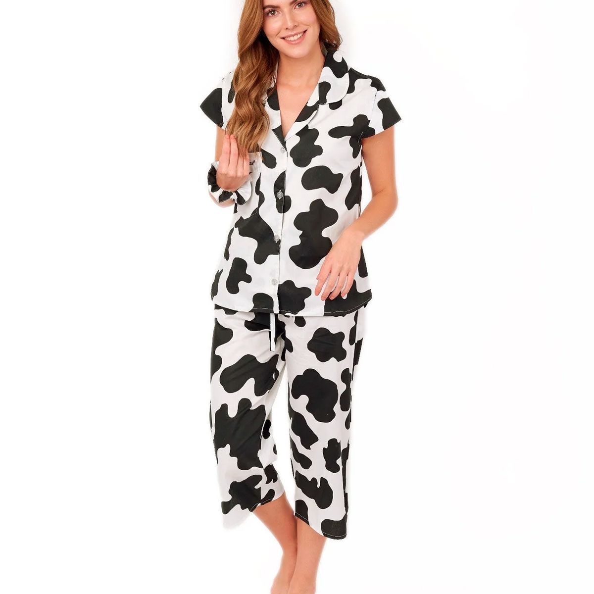 CLONHADAS - Pijama completa con pantalón capri Mujer Manga Sisa Clonhadas LINA