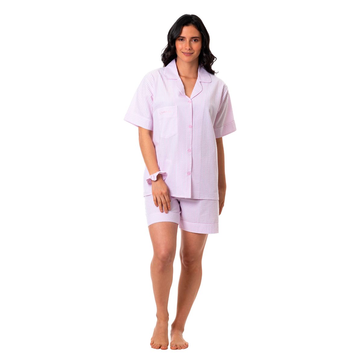 CLONHADAS - Pijama completa con pantalón corto Mujer Manga corta Clonhadas CAMILA