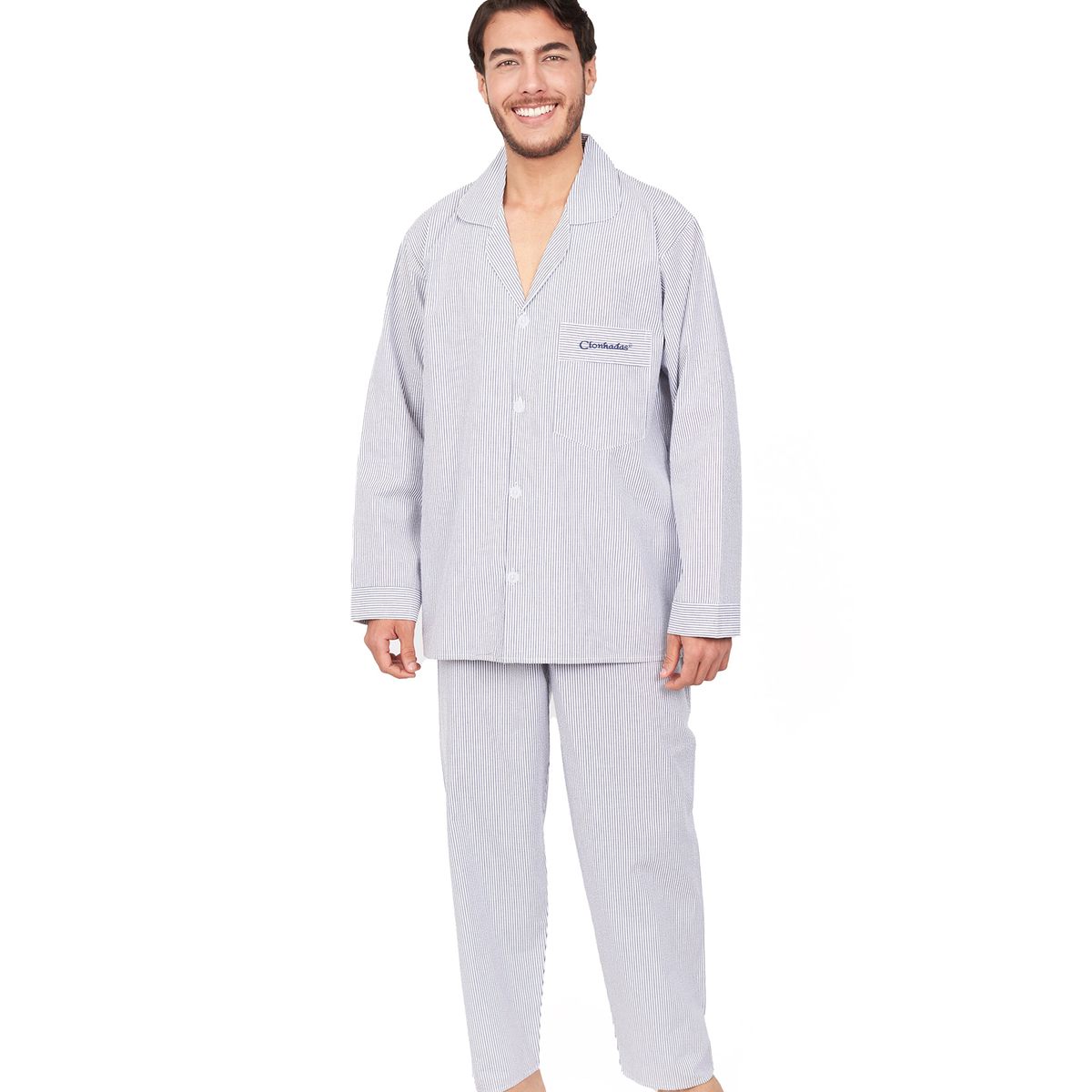 CLONHADAS - Pijama completa con pantalón hombre Manga larga Clonhadas DANIEL LIVIANO