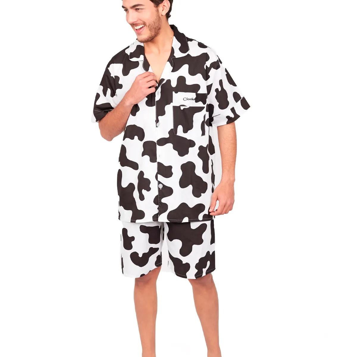 CLONHADAS - Pijama completa con pantalón hombre Manga corta Clonhadas ANDY