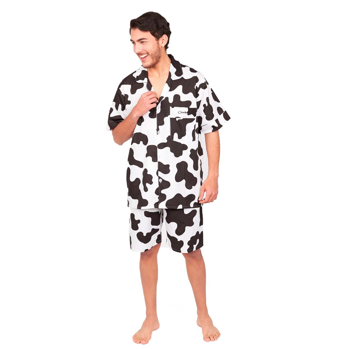 CLONHADAS - Pijama completa con pantalón hombre Manga corta Clonhadas ANDY