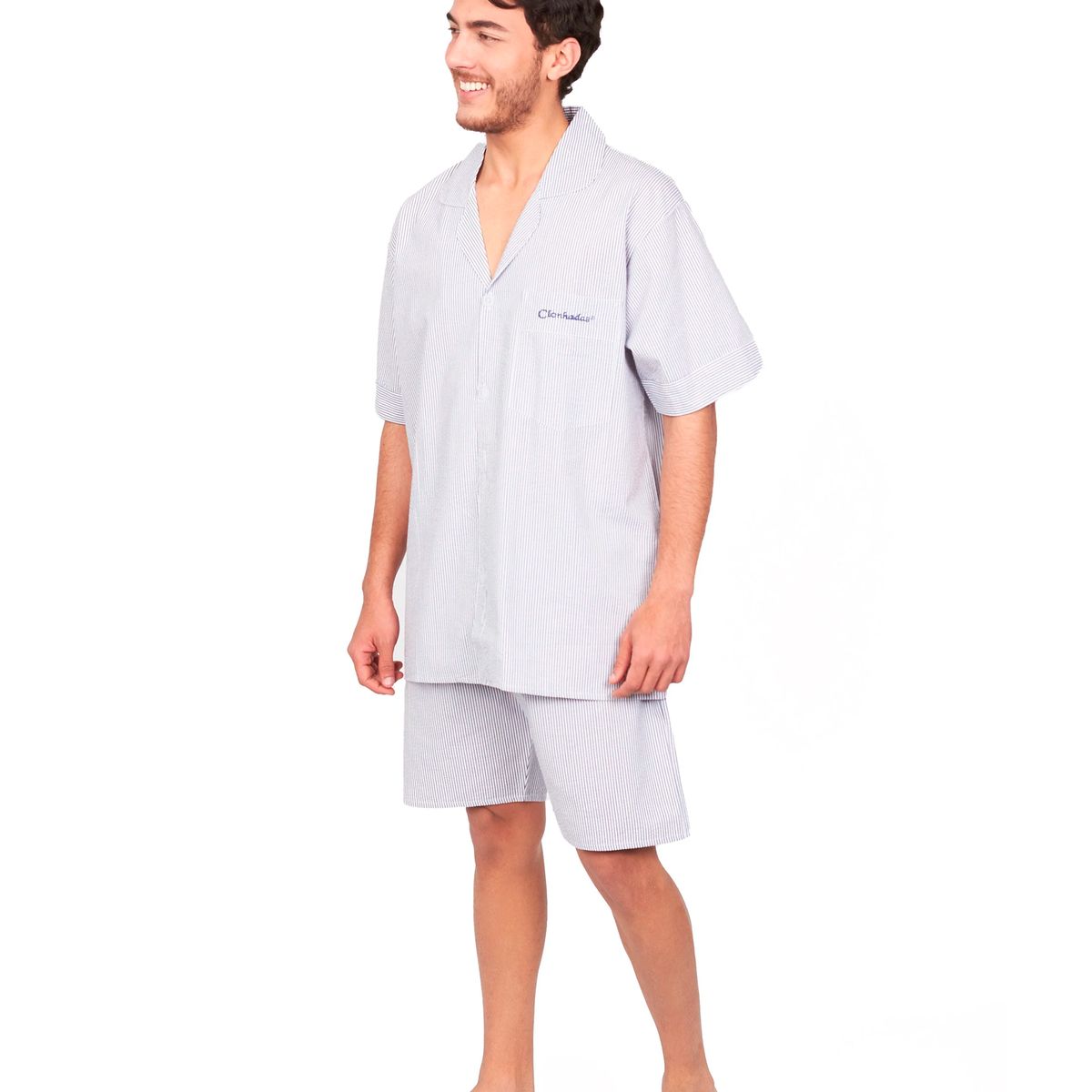 CLONHADAS - Pijama completa con pantalón hombre Manga corta Clonhadas ANDY