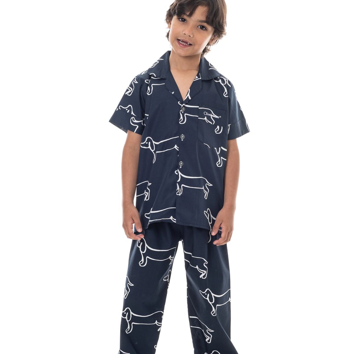 CLONHADAS - Pijama completa con pantalón niños Manga corta Clonhadas BILLY