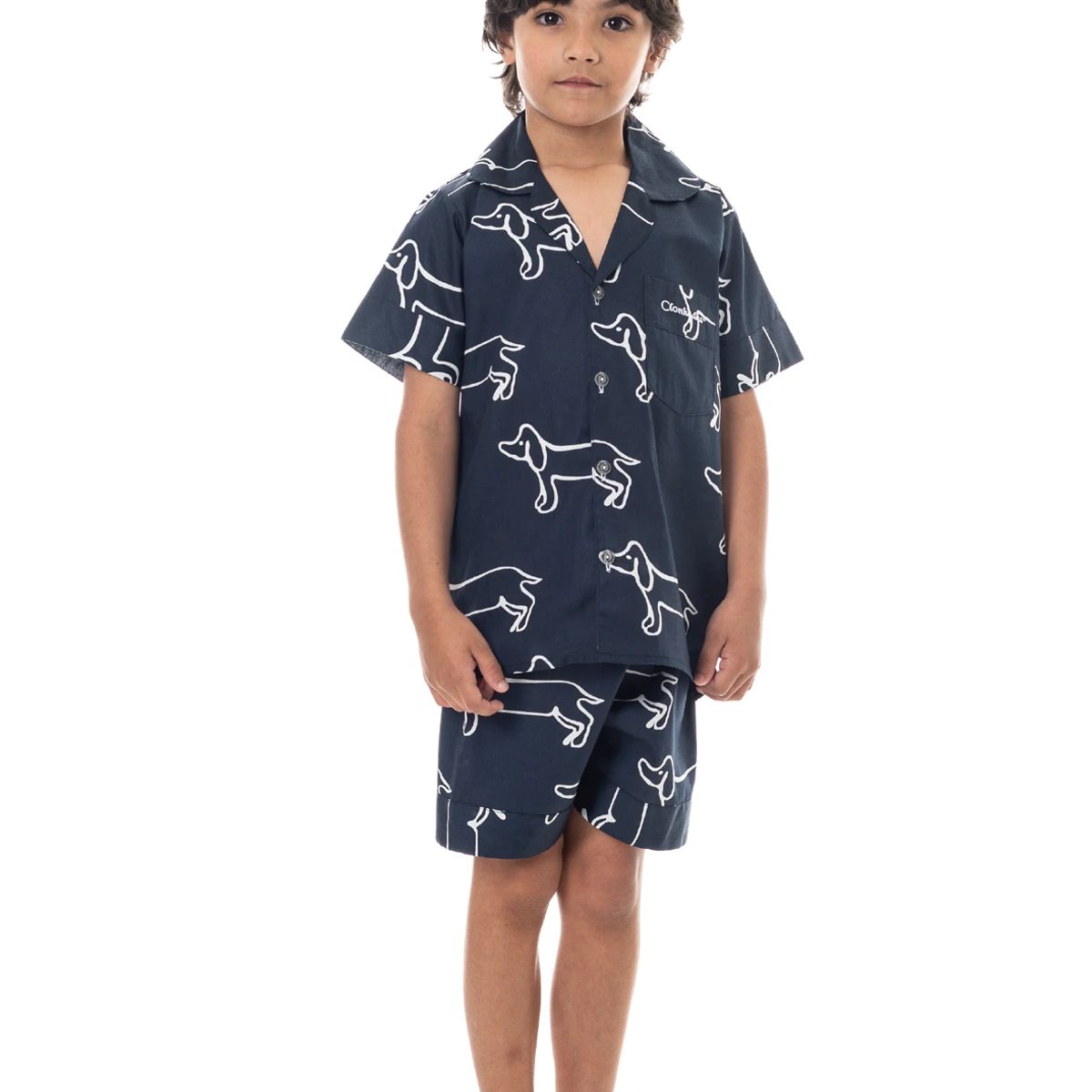 CLONHADAS - Pijama completa con pantalón niños Manga corta Clonhadas TOMMY