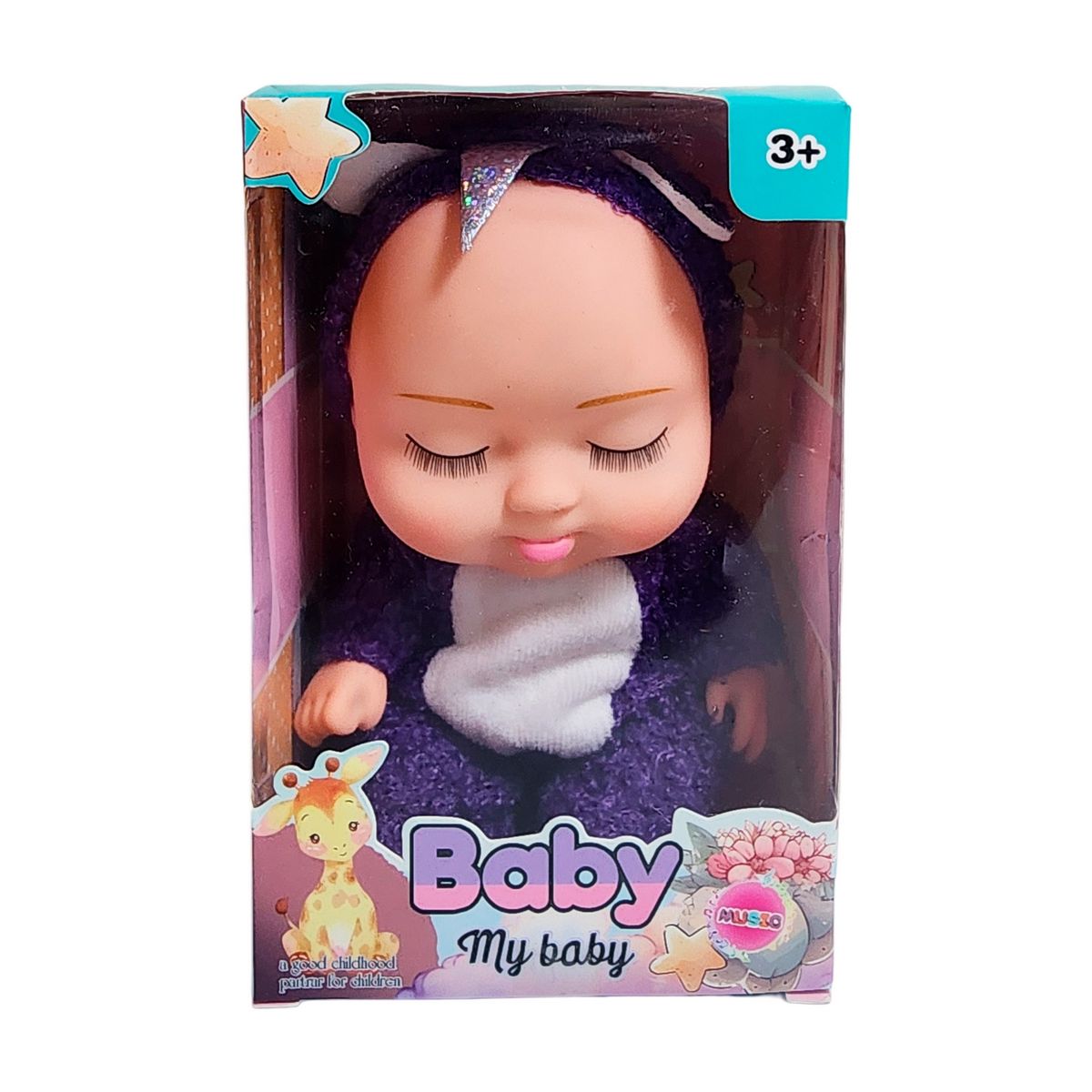 GENERICO - Muñeco Bebe Bebote Dormilon Con Pijama De Peluche Juguete