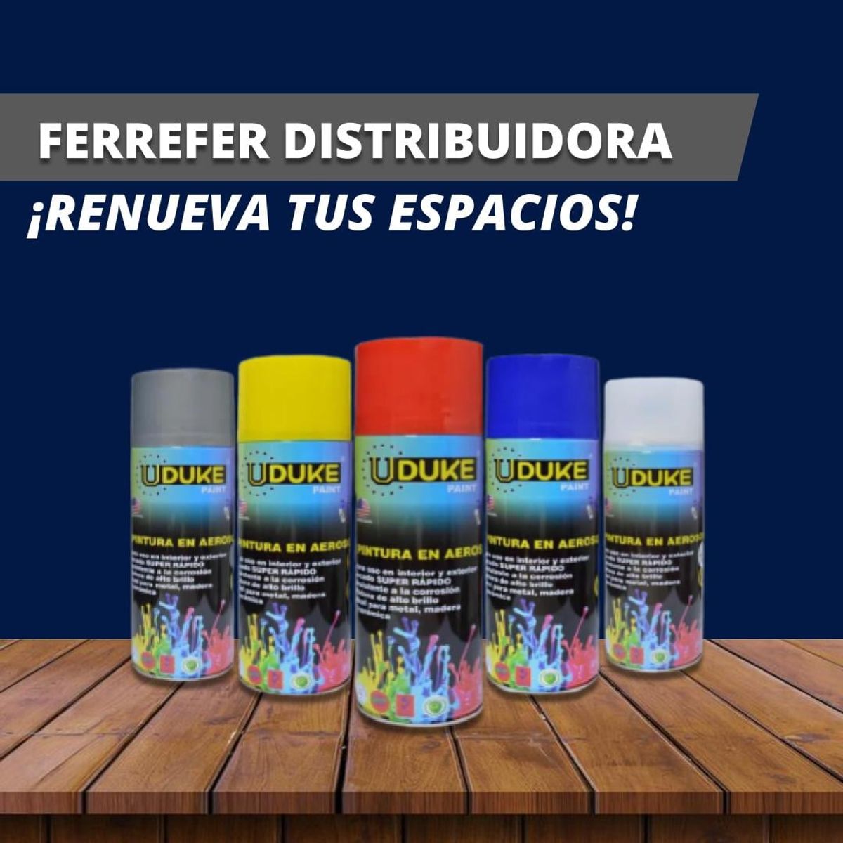 UDUKE - Pintura en aerosol alta temperatura TODOS LOS COLORES