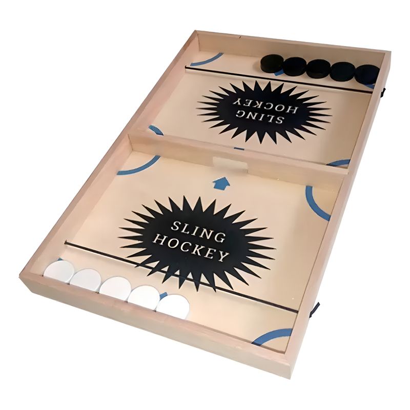 GENERICO - Juego Familiar Juego De Mesa Fast Hockey Sling Madera