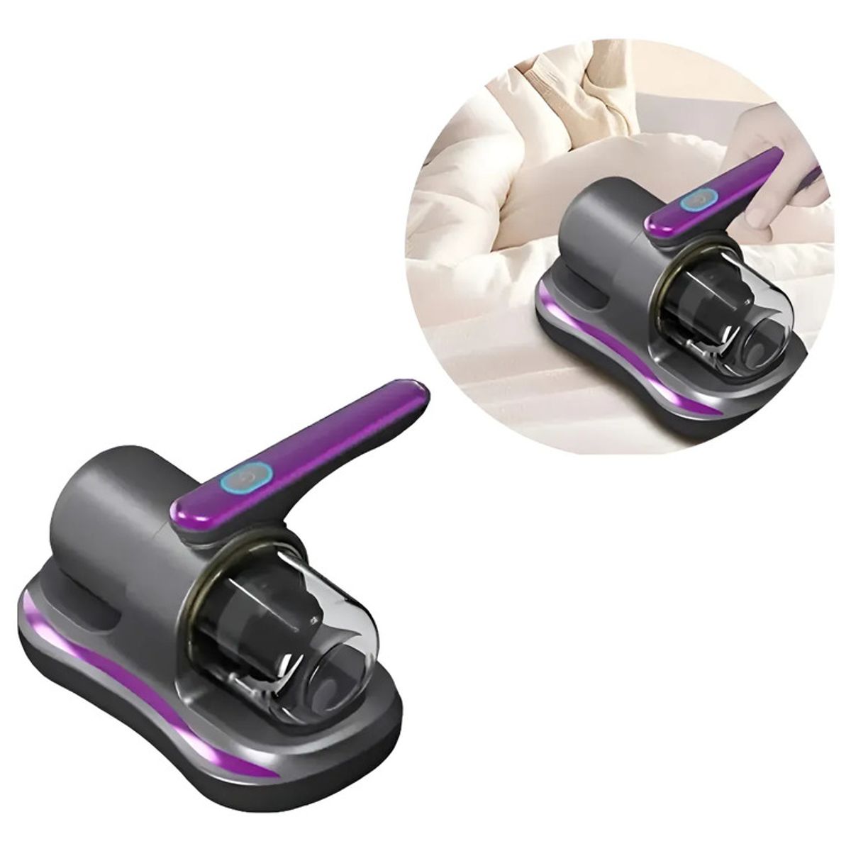 GENERICO - Aspiradora Zebbris Inalámbrica Anti Ácaros Removedor Uv Colo - Negro