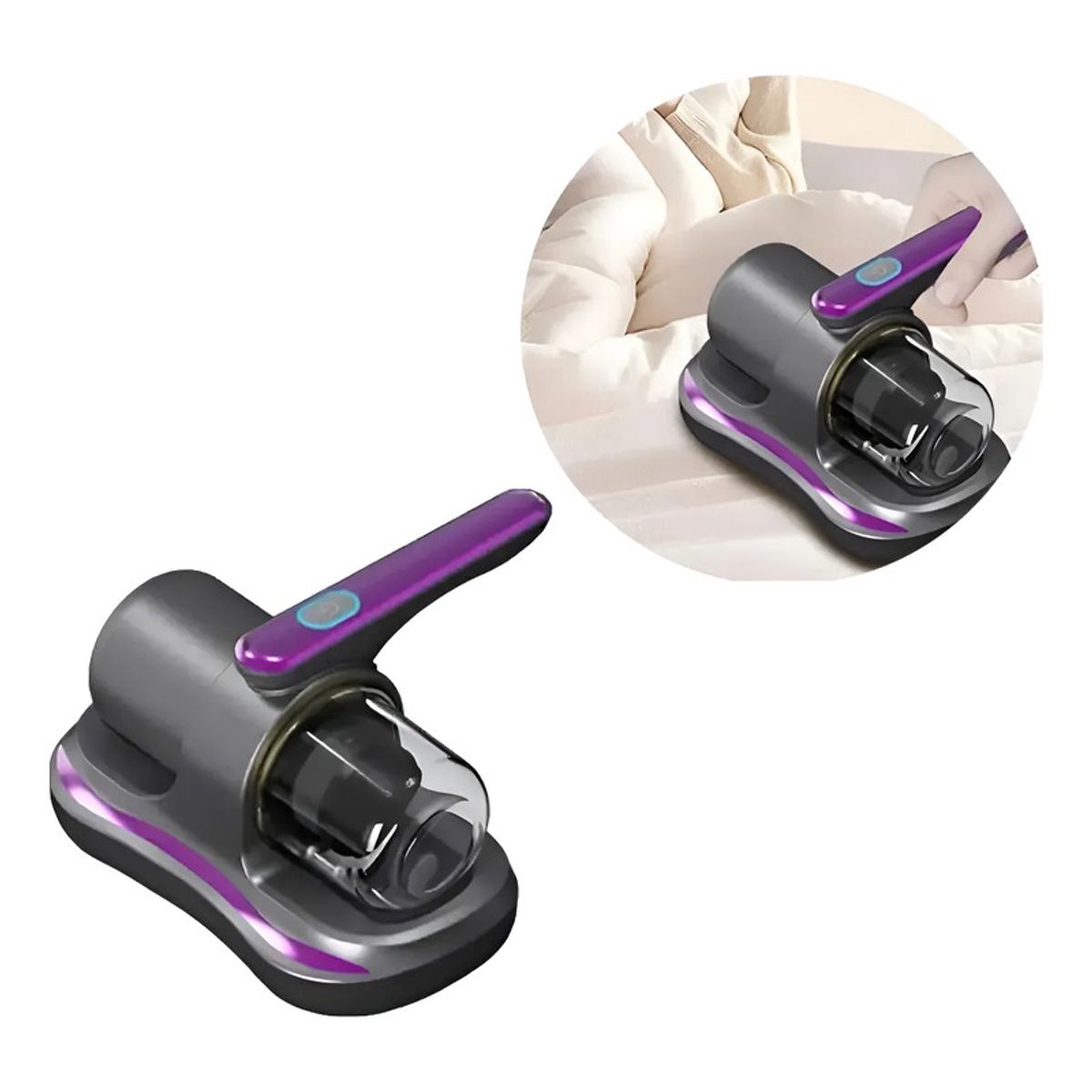 GENERICO - Aspiradora Zebbris Inalámbrica Anti Ácaros Removedor Uv Colo - Negro