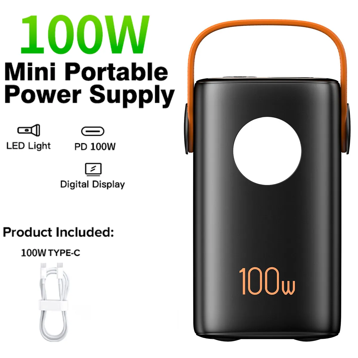 GENERICO - Batería Portátil Para Starlink Mini USB-C 100 W 60.000mAh