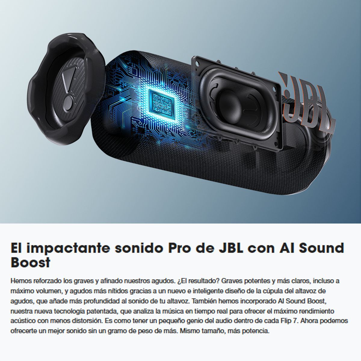 JBL - Altavoz Portátil JBL Flip 7 Resistente al Agua y las Caídas IP68 + AI Sound Boost, Rojo