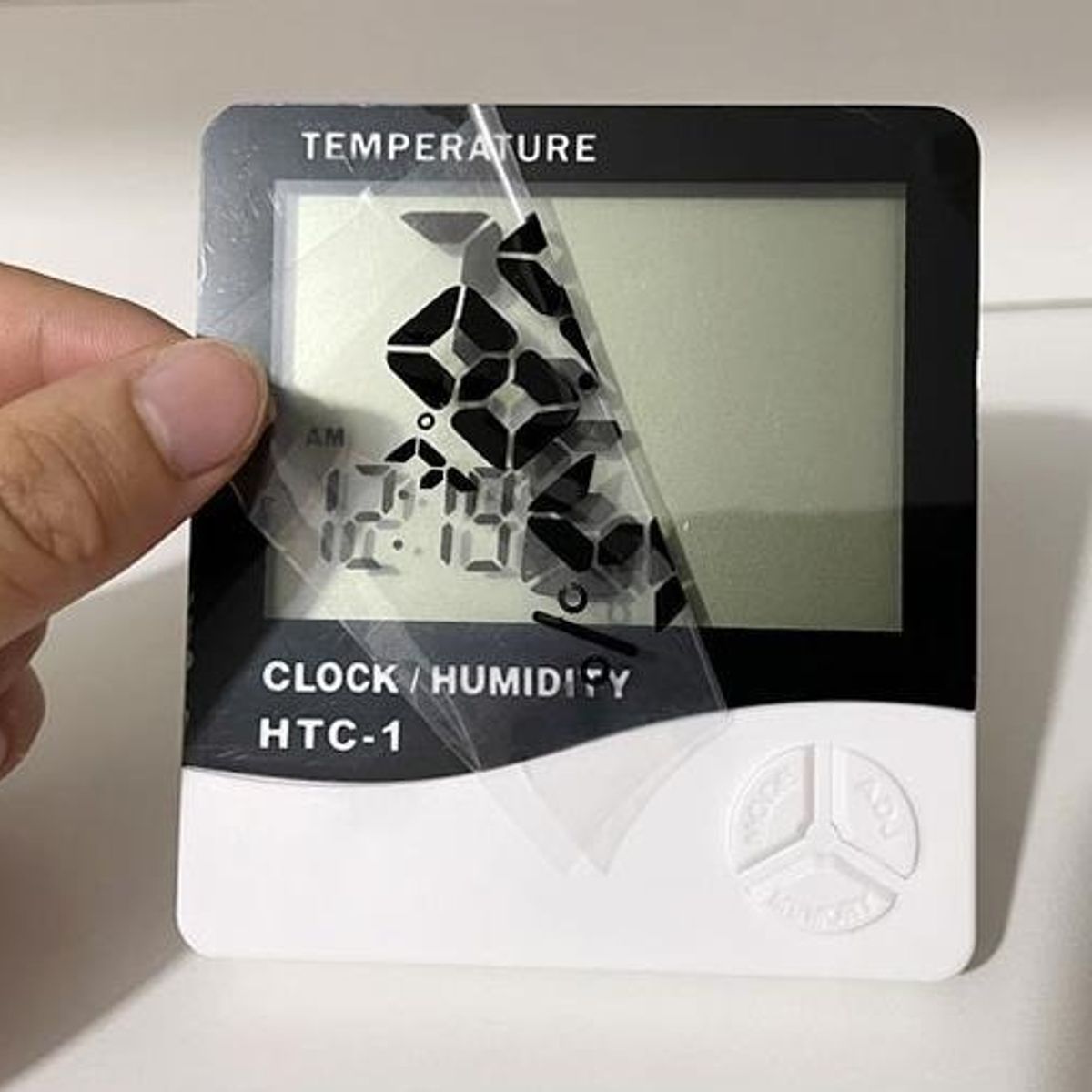 GENERICO - Higrometro Digital Termometro Medidor Humedad Reloj Alarma