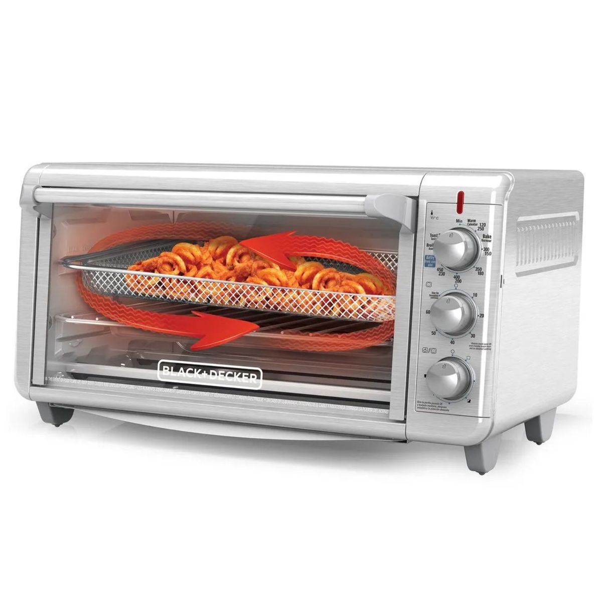 BLACK+DECKER - Horno Tostador BLACK+DECKER  30 Litros con función freidora de aire Gris