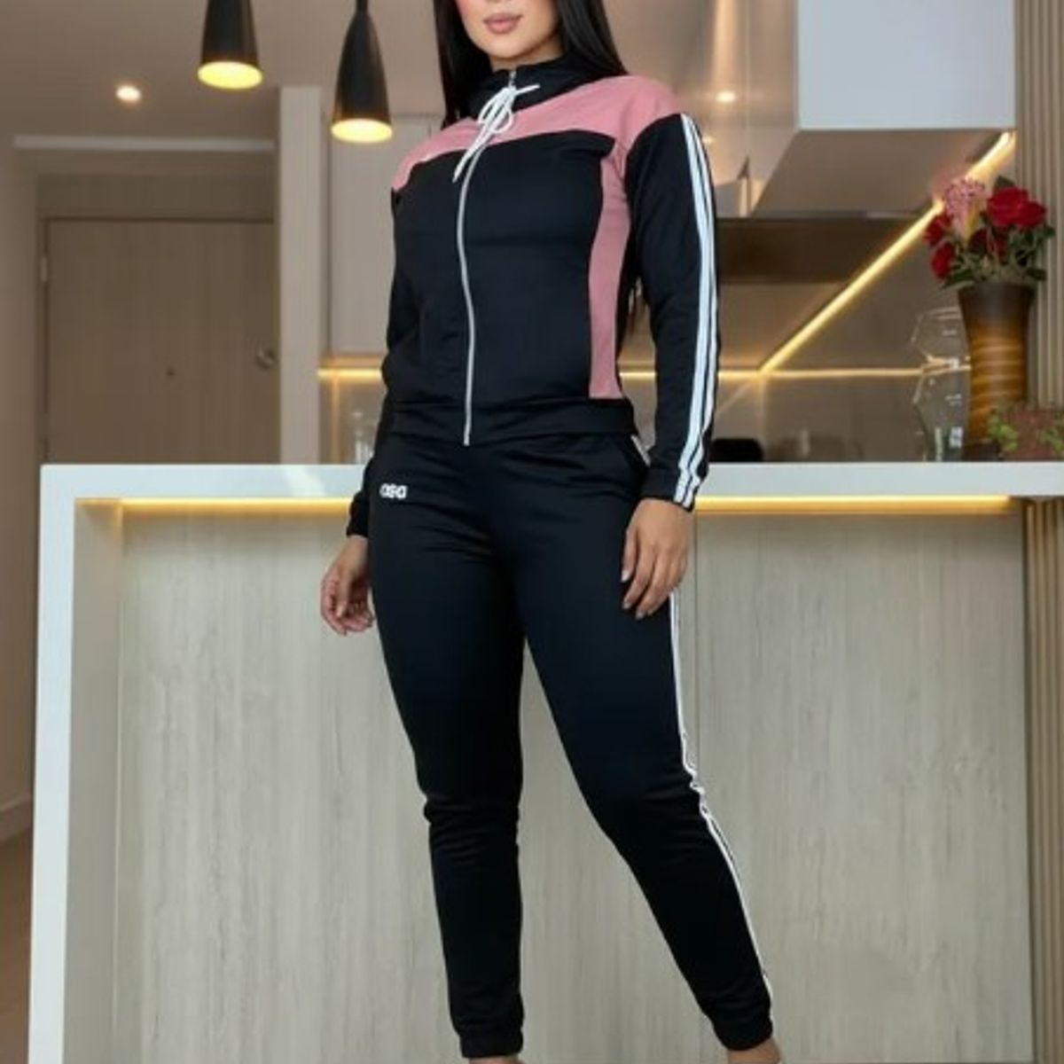 MODA EN CIRCUITO - Conjunto Deportivo o Sudadera Licrada para Mujer con Chaqueta