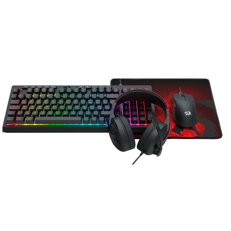 REDRAGON - KIT GAMER REDRAGON ESSENTIALS S147 TECLADO 100% + MOUSE K1NG M724  + DIADEMAS CRONUS H211 + MOUSEPAD
