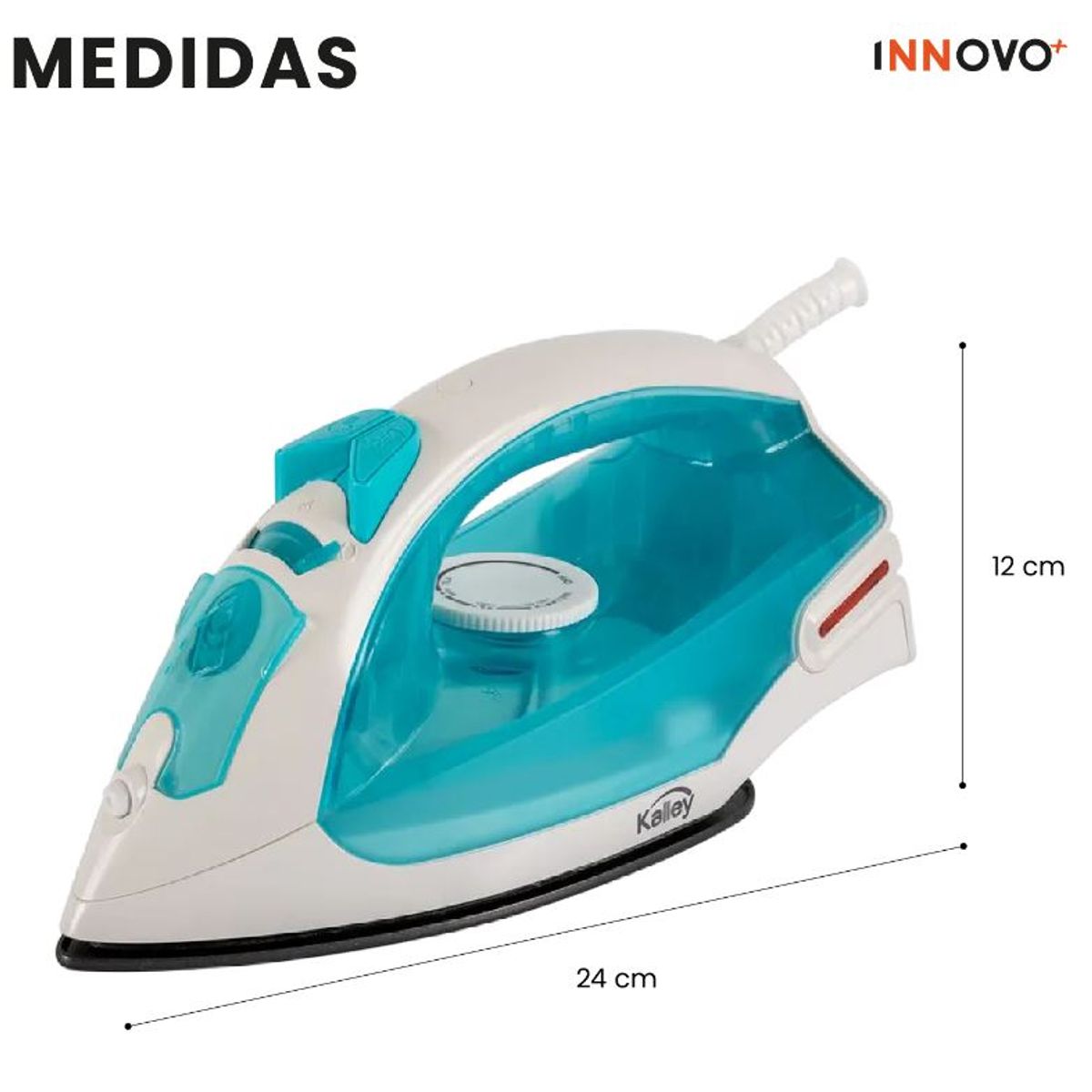 KALLEY - Plancha a Vapor Kalley 1000W Antiadherente Temperatura Ajustable