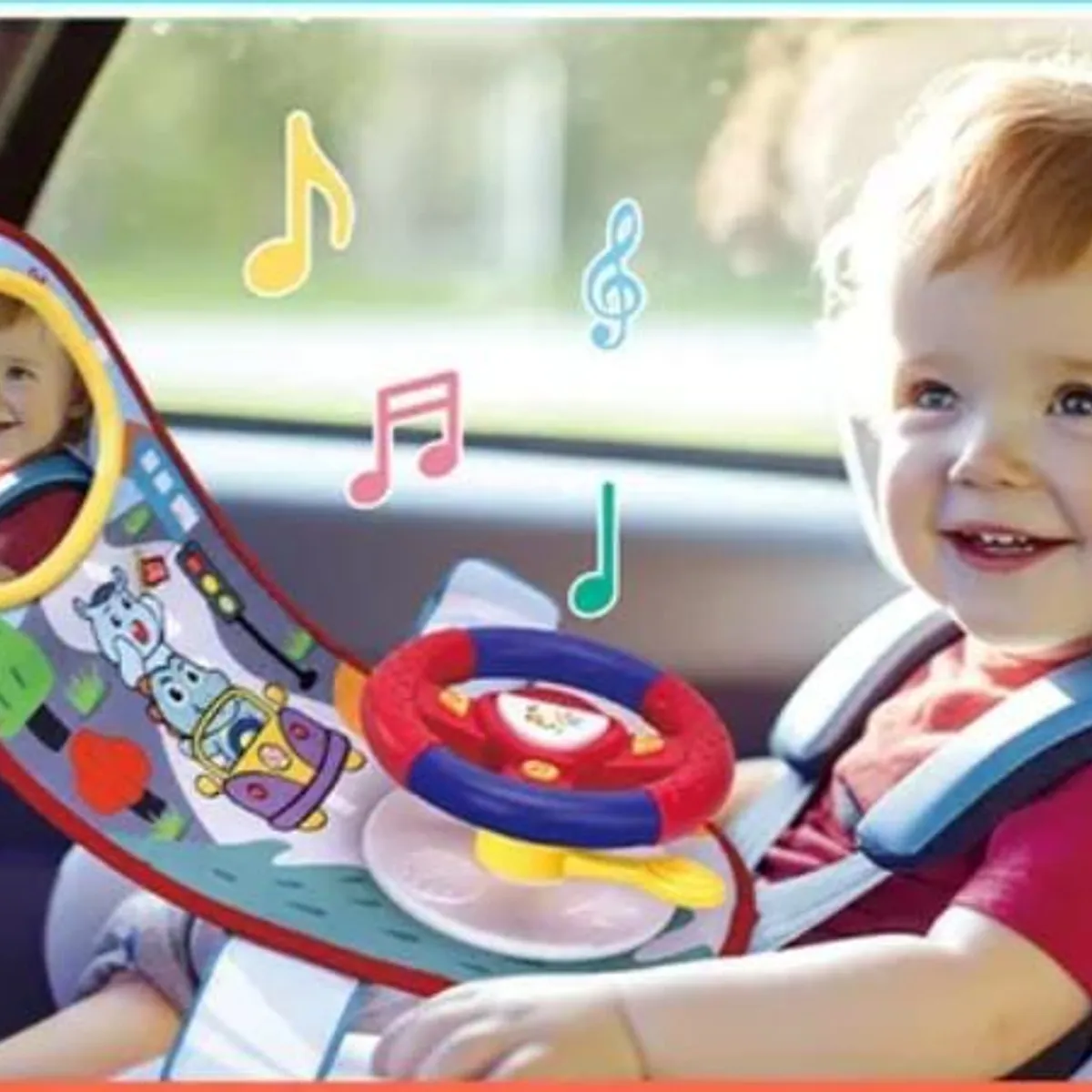 GENERAL - Volante De Juguete Para Asiento De Coche Infantil