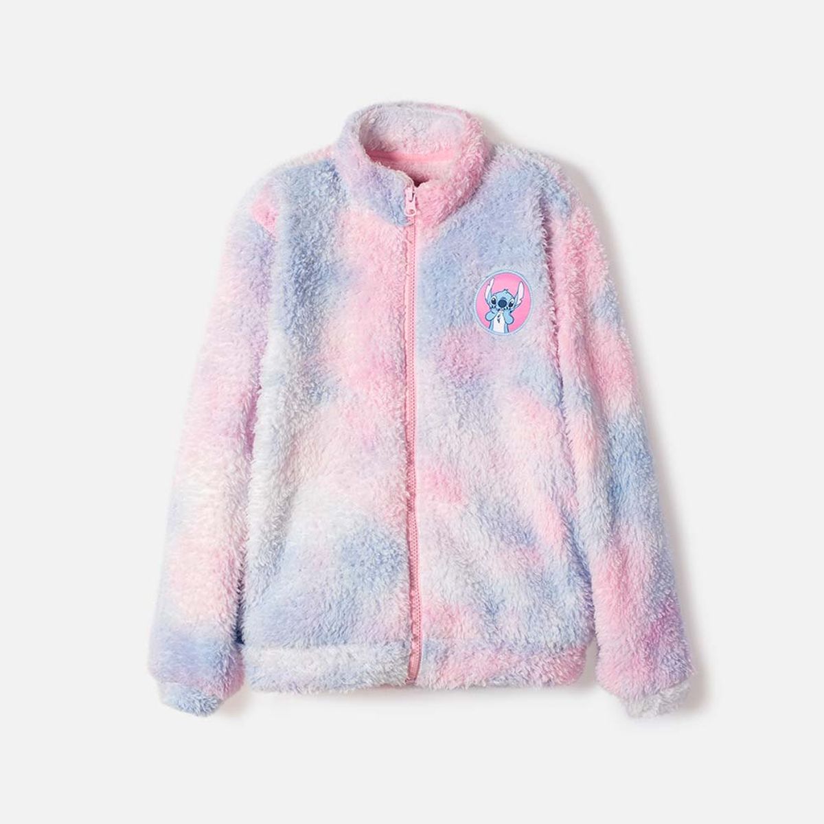 DISNEY - Buzo de Stitch con cierre multicolor para niña