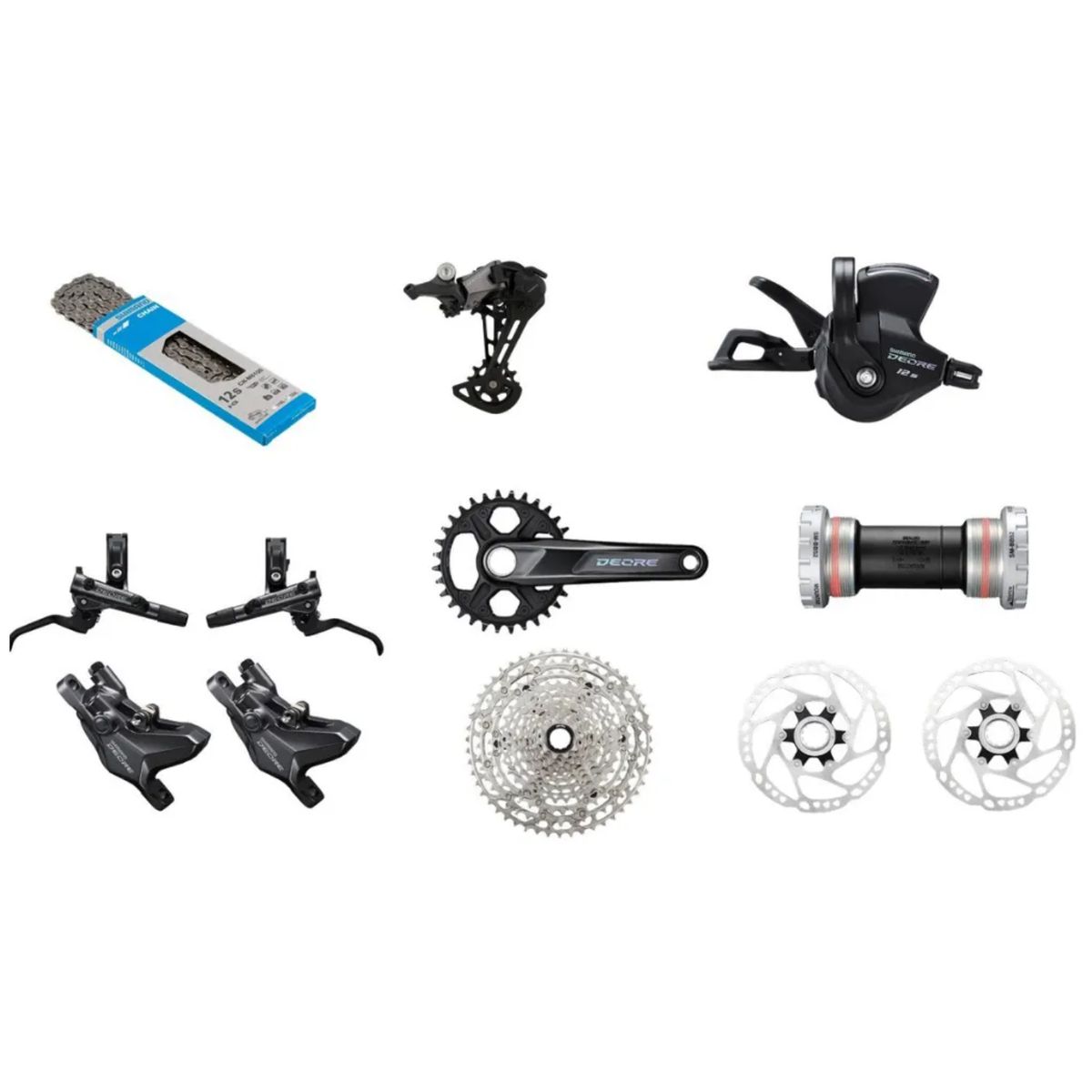 SHIMANO - Grupo Deore M6100 32t 10-51t 1x12 Vel