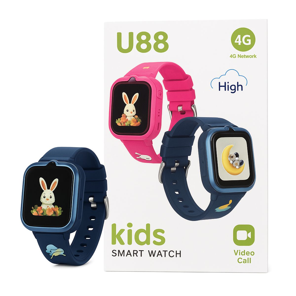 GENERICO - Reloj Smartwatch Kids Con Gps Y Sim Card Seguimiento Y Comunicación Para Niños Azul